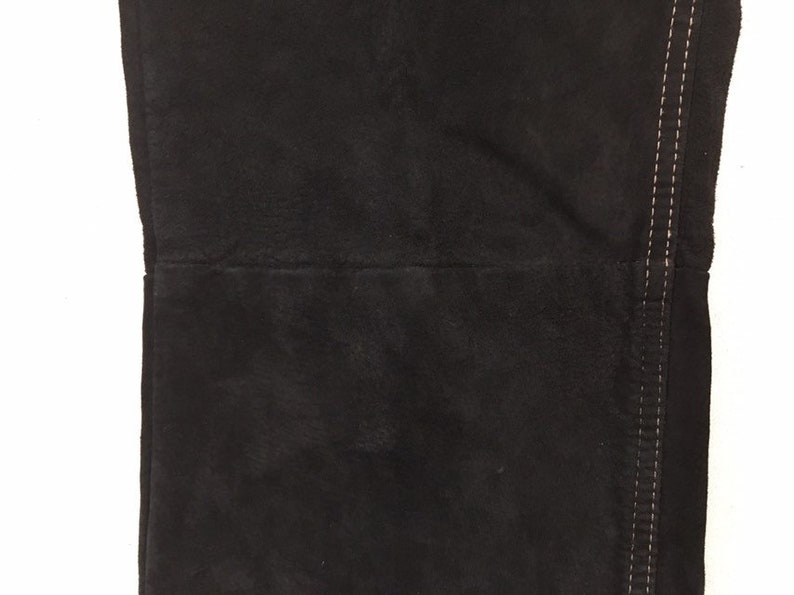 1990's Jean Style Cotton Lined Suede Pants in Black - Etsy