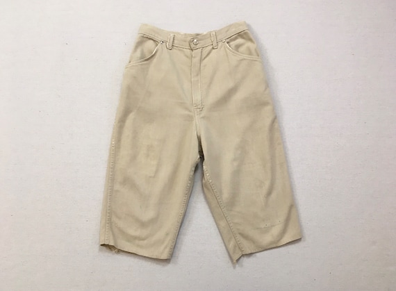 1950's, high waist, long, denim shorts, by Wrangl… - image 1