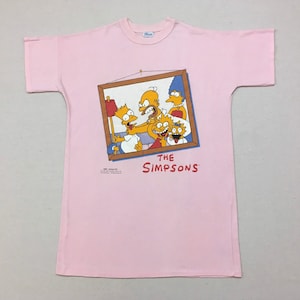 1990, The Simpsons, night shirt, in pink