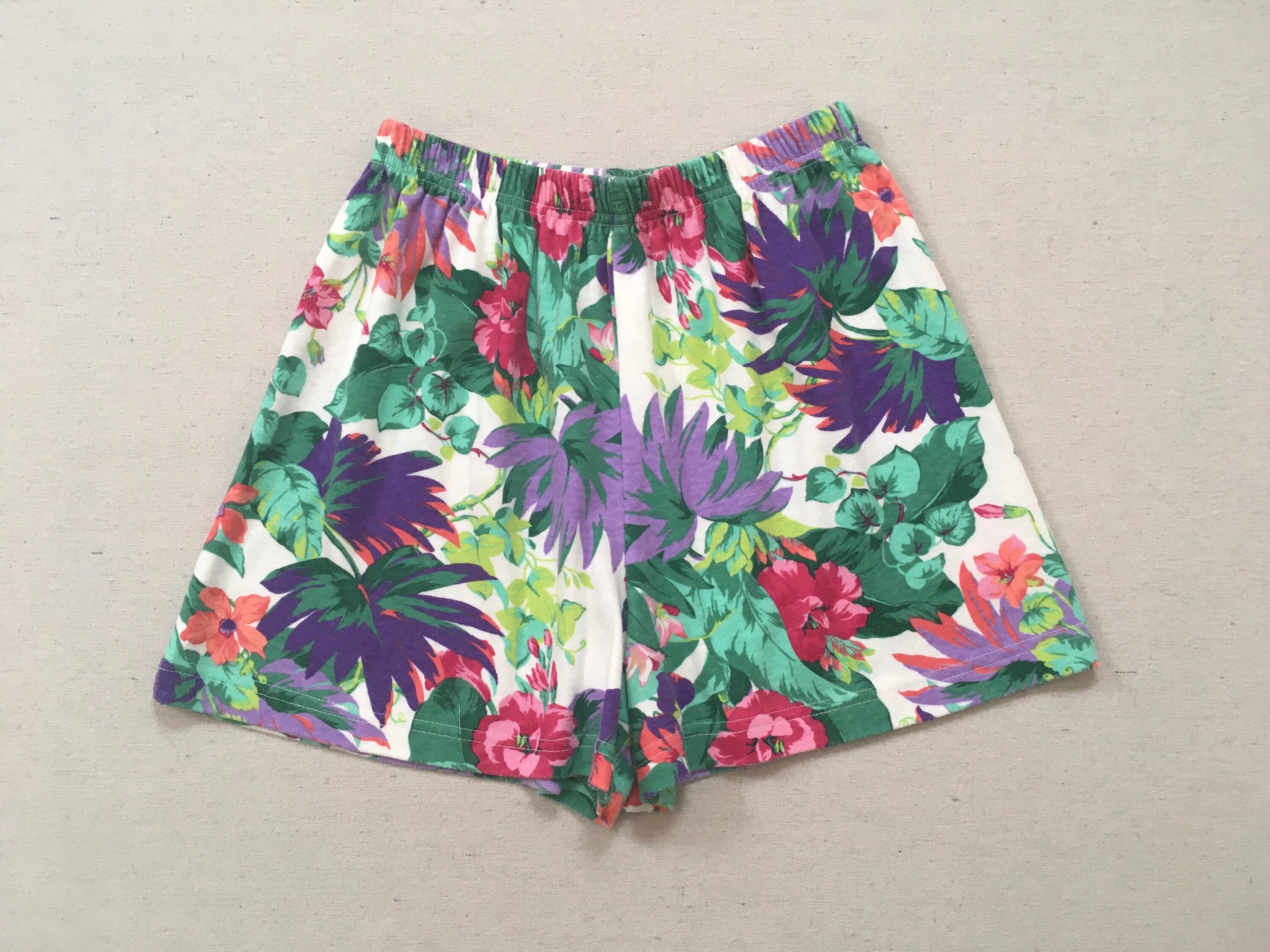 flowy flower shorts