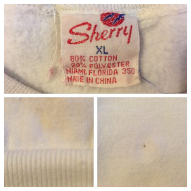 Mickey Mouse \u201cSan Antonio,\u201d sweatshirt in white 1980/'s Women/'s size Large