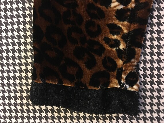 Velour, leopard print, capri length, unitard/body… - image 6
