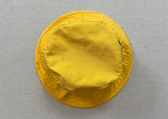 1990's, cotton, canvas "USA" bucket hat in yellow - image 9
