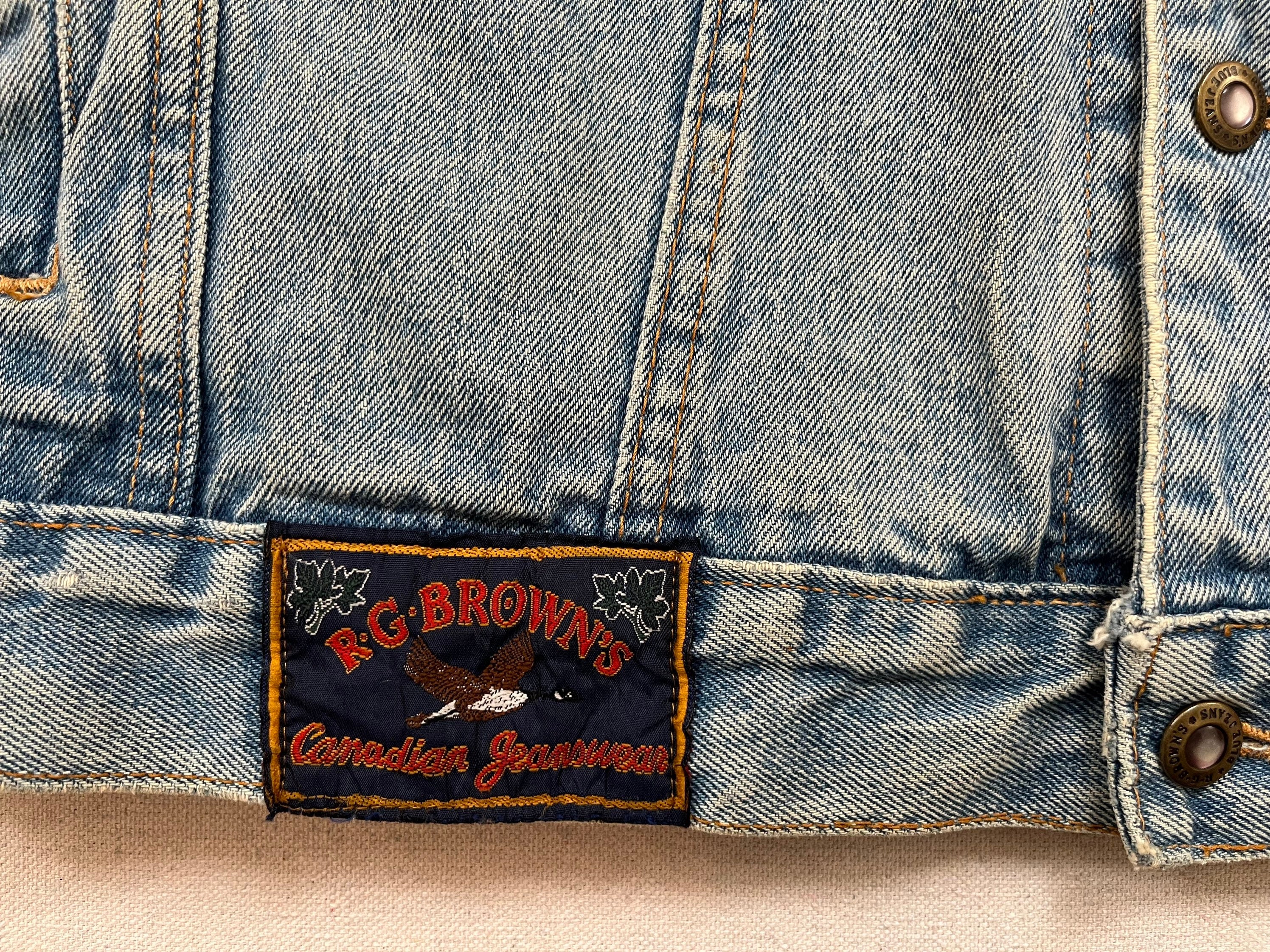 1990's, RG Brown's Blue Jeans, Denim Jacket -  Canada