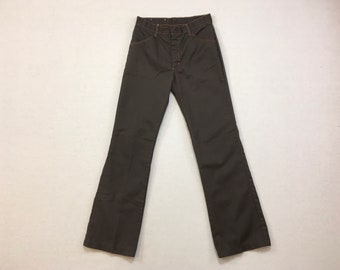 1970's, bootcut, pants, in dark brown, by Smacs