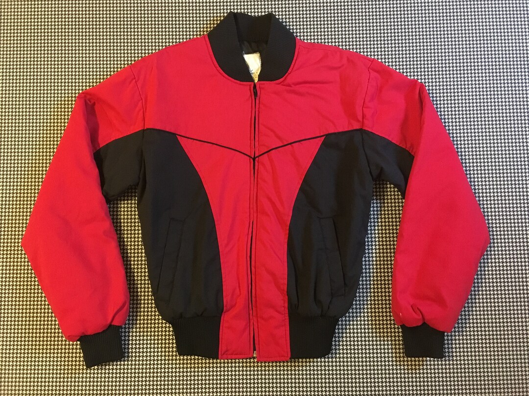 1980s Thinly Padded Lightweight Ski Jacket in Black and - Etsy