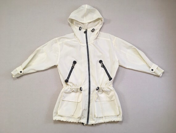 1990's, hooded, drawstring waist, drawstring bott… - image 1