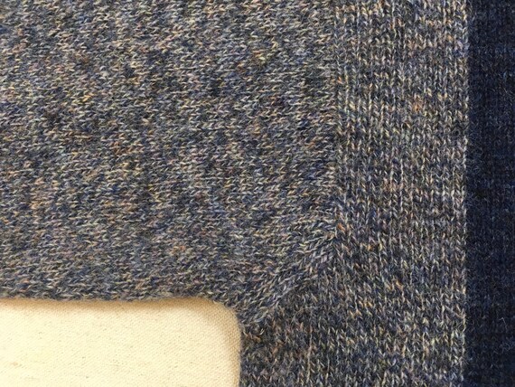 1990's, Shetland Wool, sweater in heathered blue … - image 4