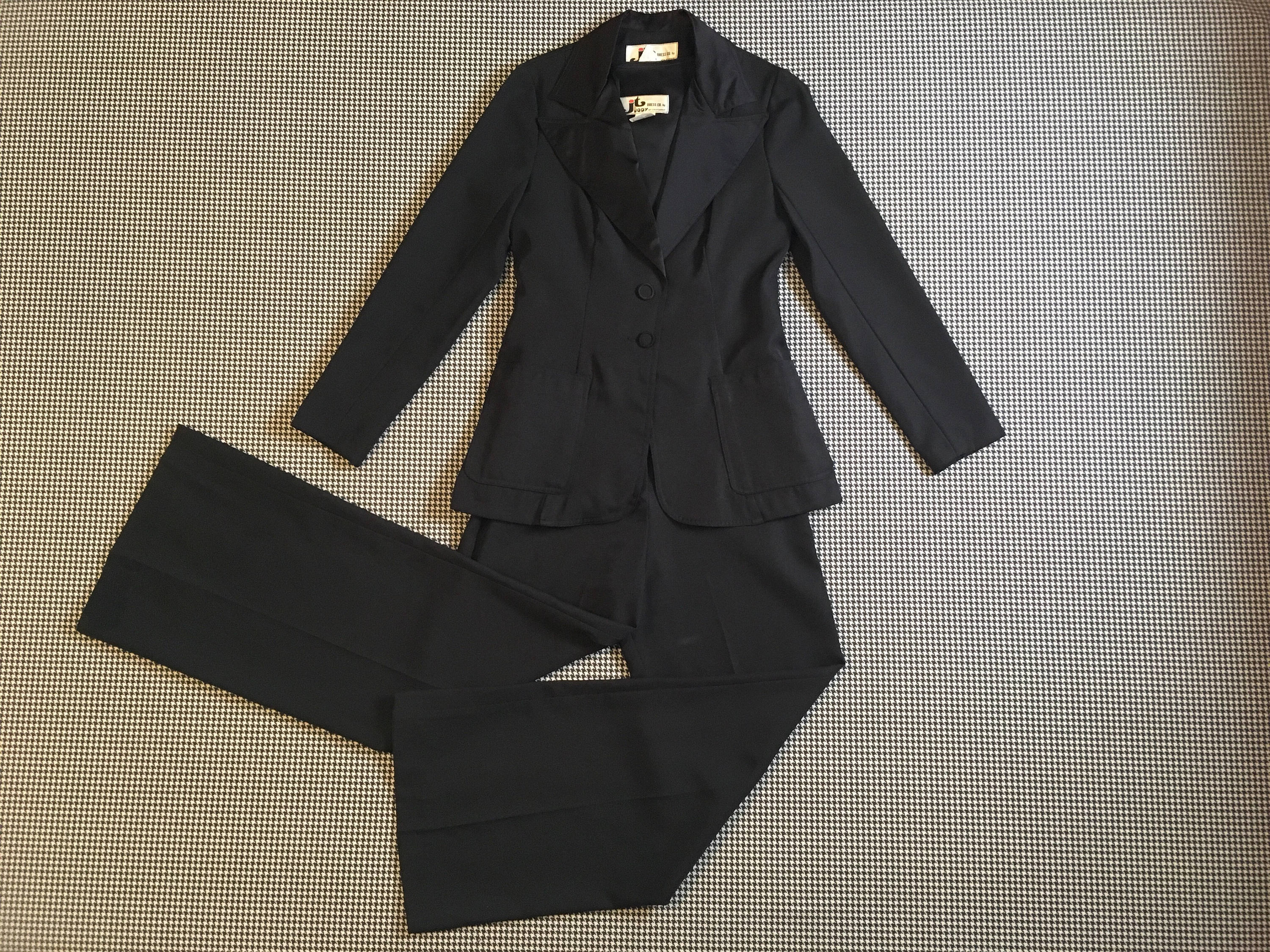 wide leg jumpsuit with blazer