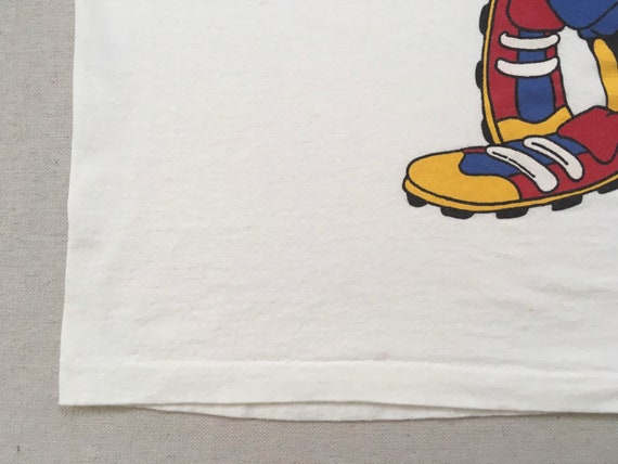 1990's, cotton, baseball Goofy, tank in white, wi… - image 6