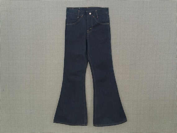 1970's, Levi's, dark denim, bell bottoms, size 25x