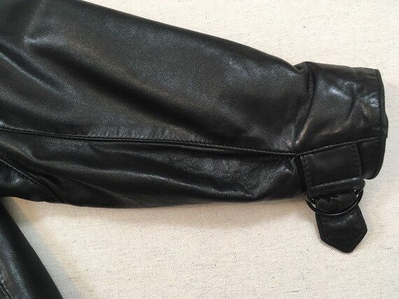 1980's, thinly insulated, black leather, jacket, … - image 6