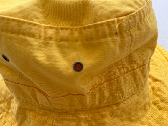 1990's, cotton, canvas "USA" bucket hat in yellow - image 5