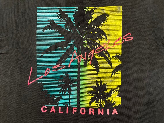1980's, cotton, Los Angeles, California tee in bl… - image 2