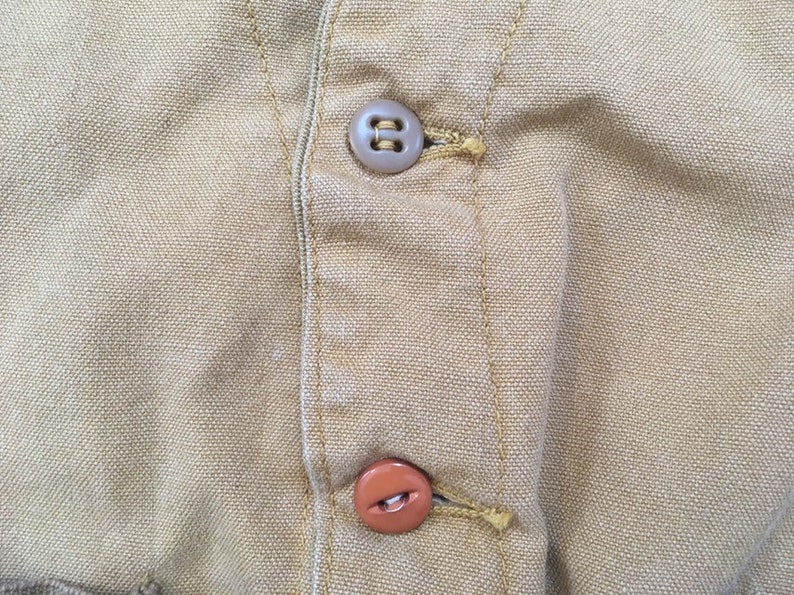 1960's Canvas Hunting Vest in Tan by Blue Bill - Etsy