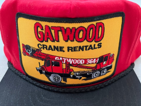 1980's, Gatwood Crane Rentals, snapback hat in re… - image 2