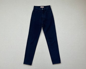 1990's, tapered, Guess jeans in navy