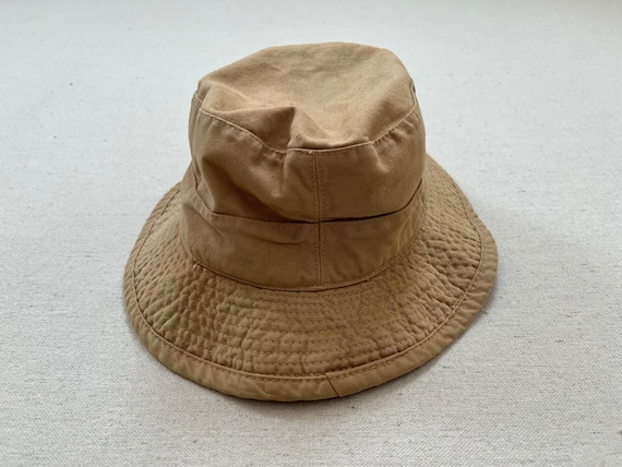 1990's, cotton, canvas, Polo, bucket hat in khaki… - image 4