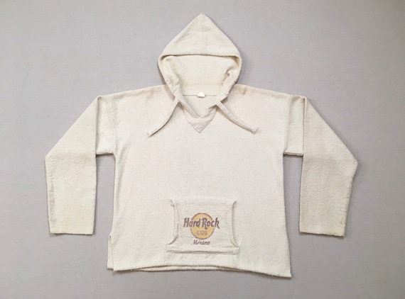 1980's, Hard Rock Cafe Mexico, Baja Hoodie, in off White - Etsy