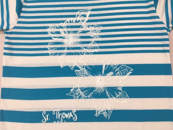 1980's, cotton, jersey knit, St. Thomas, t-shirt … - image 2