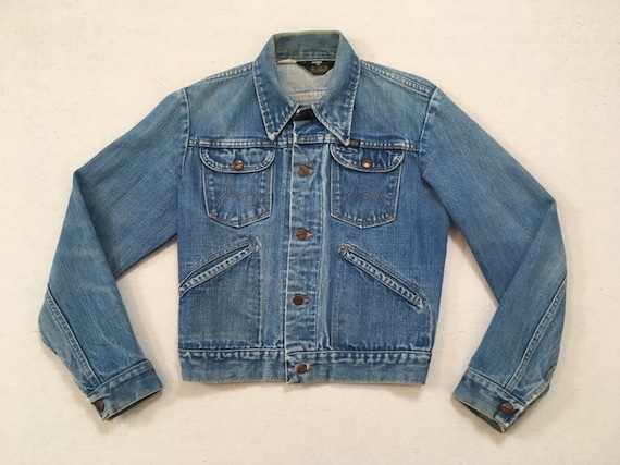 1970's, long collar, denim jacket, by Maverick