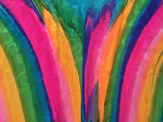 1990's, silk, split front, split sides, split bac… - image 5