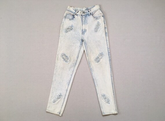 1990's, high waist, Anti-Basic, bejeweled, stretc… - image 1