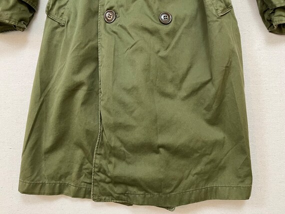 1970's, army trench coat, in army green - image 8