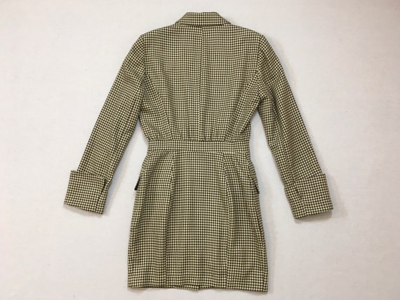 1960's, wool, dress/jacket, in brown and cream, h… - image 8