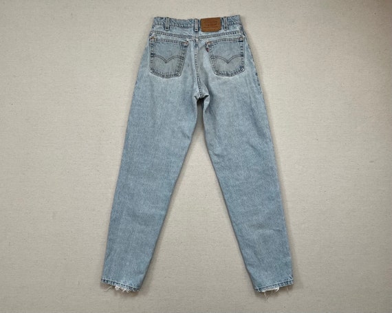 90'S Levi's 560 LOOSE FIT TAPERED LEG Tapered Denim Pants Made in USA Men's W31 Vintage cotton blue type Vintage Second Hand