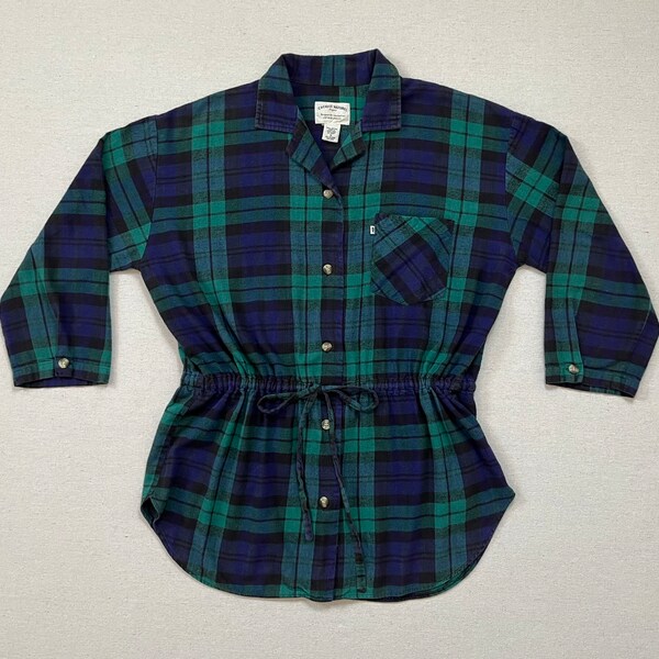 Plaid Flannel Tunic Etsy