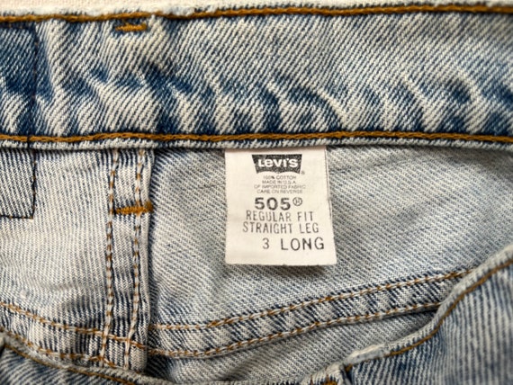 1990's, Levi's 505's in light wash - image 4