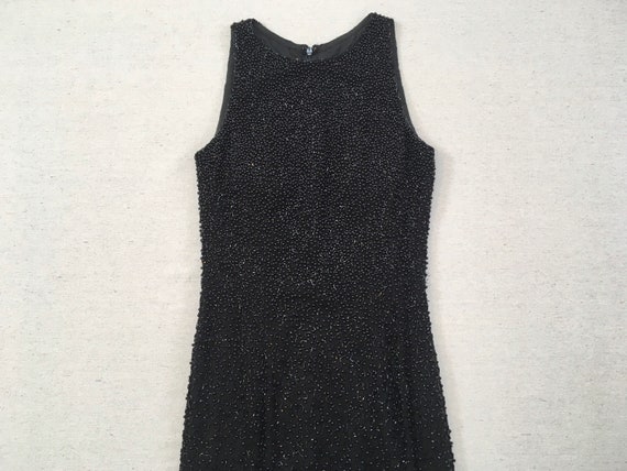 1990's, sleeveless, beaded silk, mermaid dress, i… - image 7