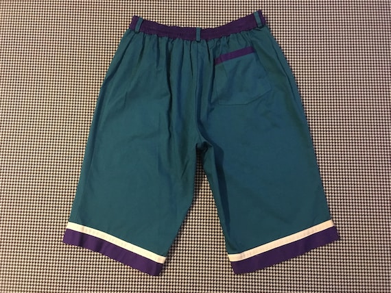 1990, Charlotte Hornets, à capuche en jersey et shorts turquoise, ensemble, en turquoise, shorts violet et blanc, taille de homme Large/XL 4b0414 1990, Charlotte Hornets, à capuche en jersey et shorts turquoise, ensemble, en turquoise, shorts violet et blanc, taille de homme Large/XL 4b0414