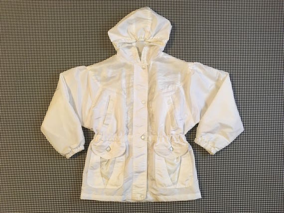 1980's Hooded Cinched Waist Windbreaker 