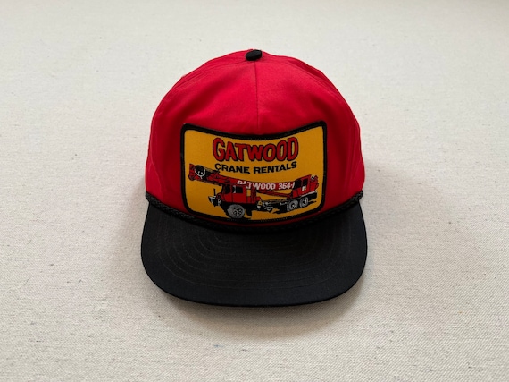 1980's, Gatwood Crane Rentals, snapback hat in re… - image 1