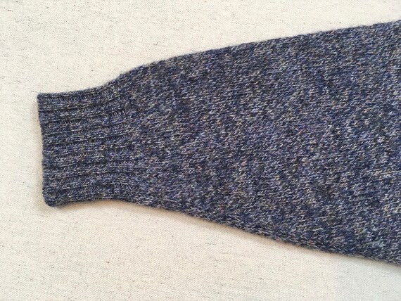 1990's, Shetland Wool, sweater in heathered blue … - image 9