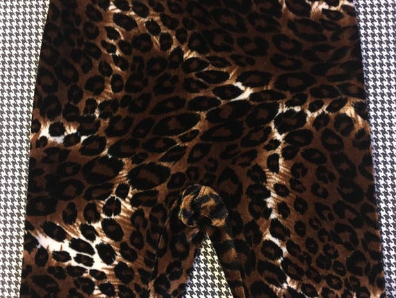 Velour, leopard print, capri length, unitard/body… - image 5