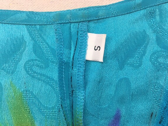 1990's, silk, split front, split sides, split bac… - image 3