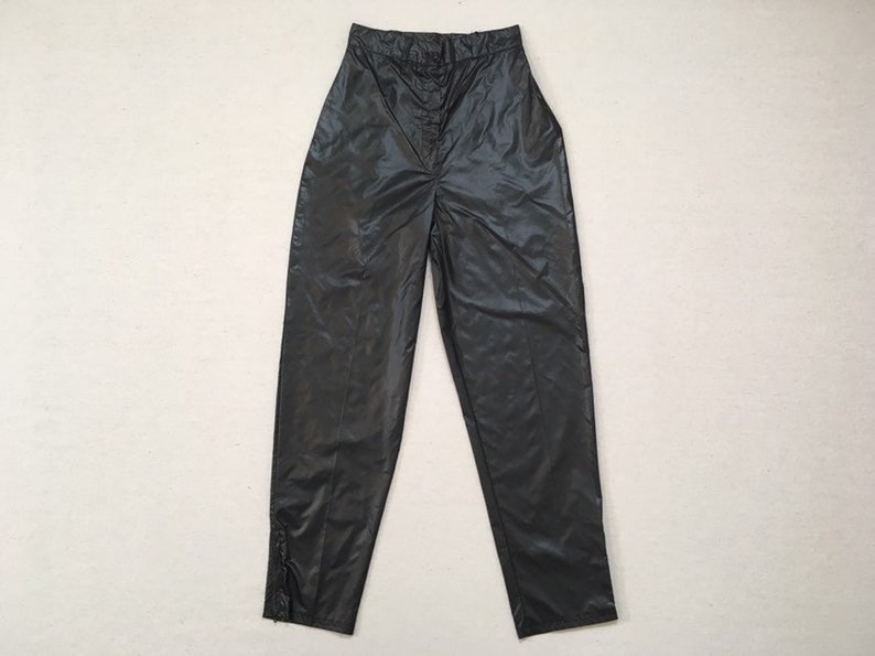 1980's high rise button waist nylon parachute pants in | Etsy