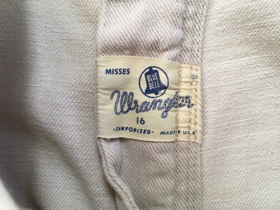 1950's, high waist, long, denim shorts, by Wrangl… - image 4