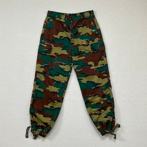 1995, pleated front, cargo, pants in camouflage