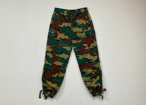 Supreme Leather Cargo Pants Snow Camo for Women