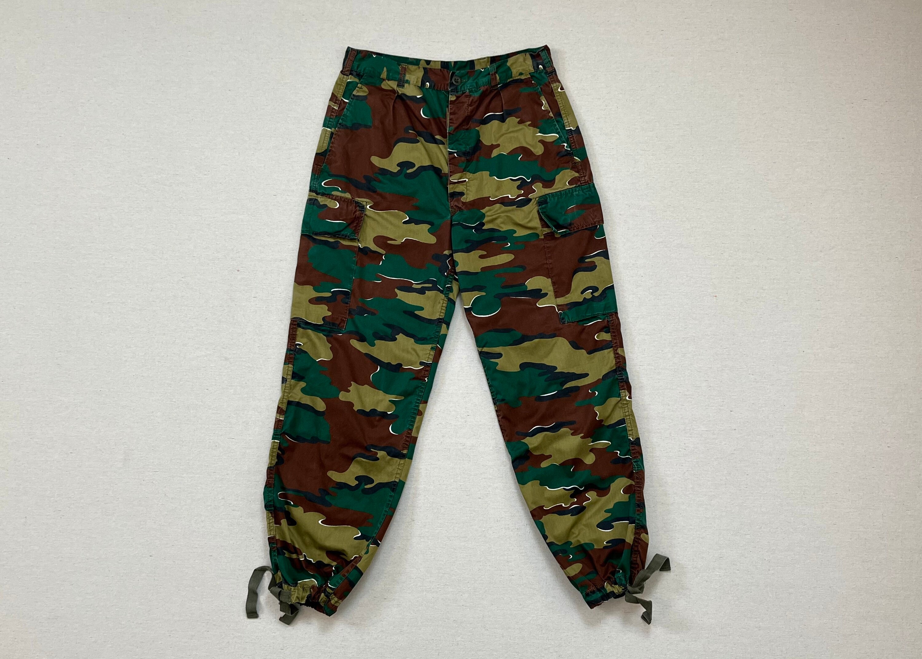 1995 Pleated Front Cargo Pants in Camouflage 