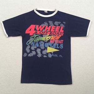 1980&#39;s, &quot;4 Wheel & Off Road Jamboree&quot; tee, in navy