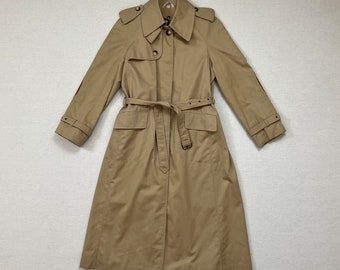 1970's, belted, trench coat in beige by Sears JR Bazaar