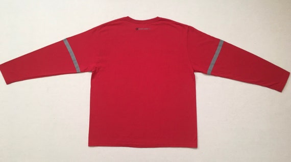 2000's, cotton, Nautica, long sleeve tee, in red … - image 8