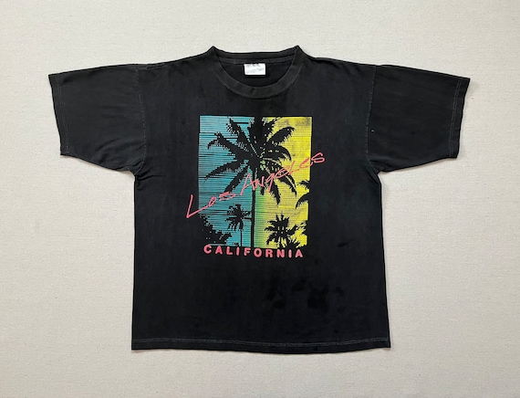1980's, cotton, Los Angeles, California tee in bl… - image 1