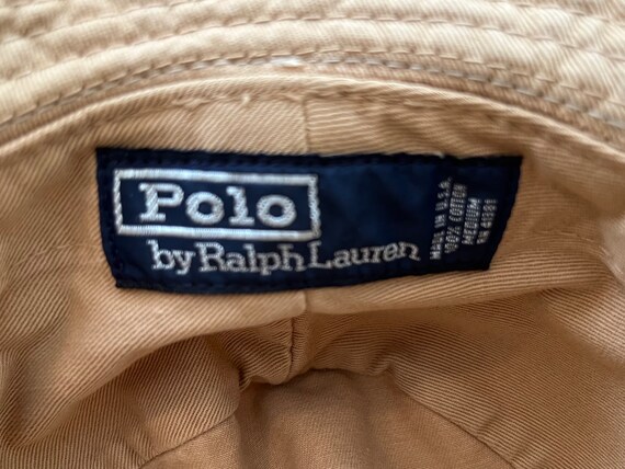 1990's, cotton, canvas, Polo, bucket hat in khaki… - image 9