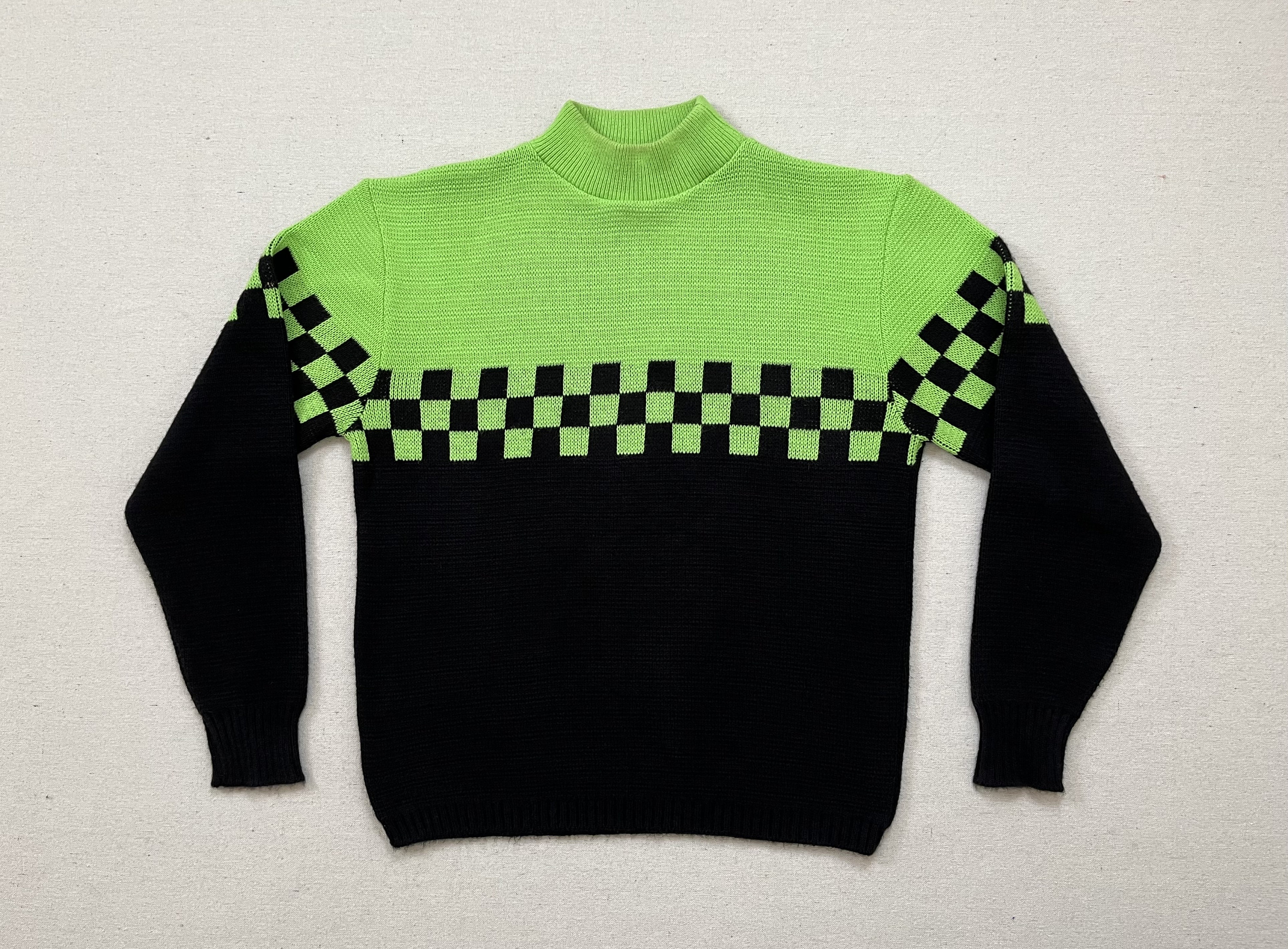 Black and neon green sweater new arrivals